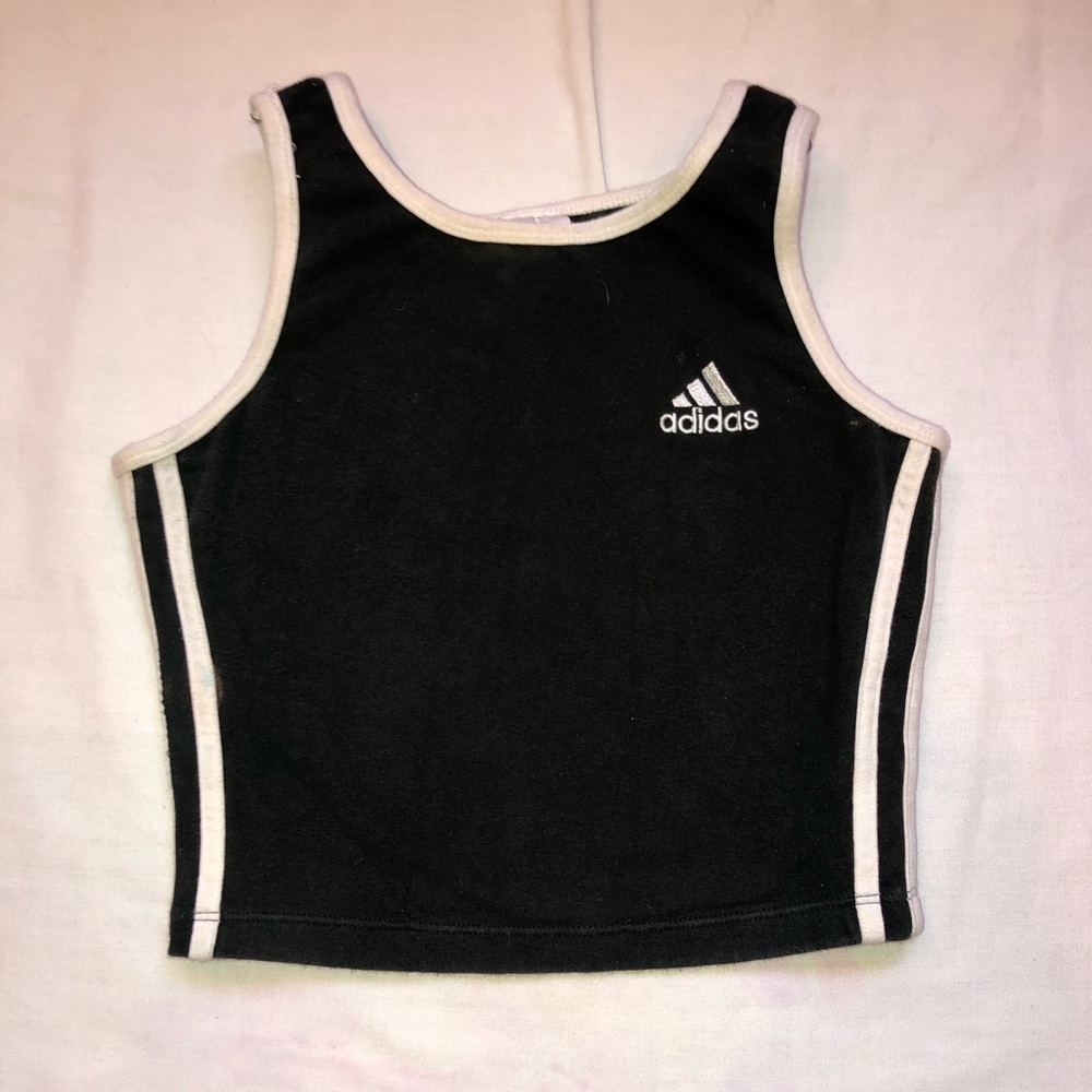 Adidas cropped tank, great condition, super cute, light use, size small